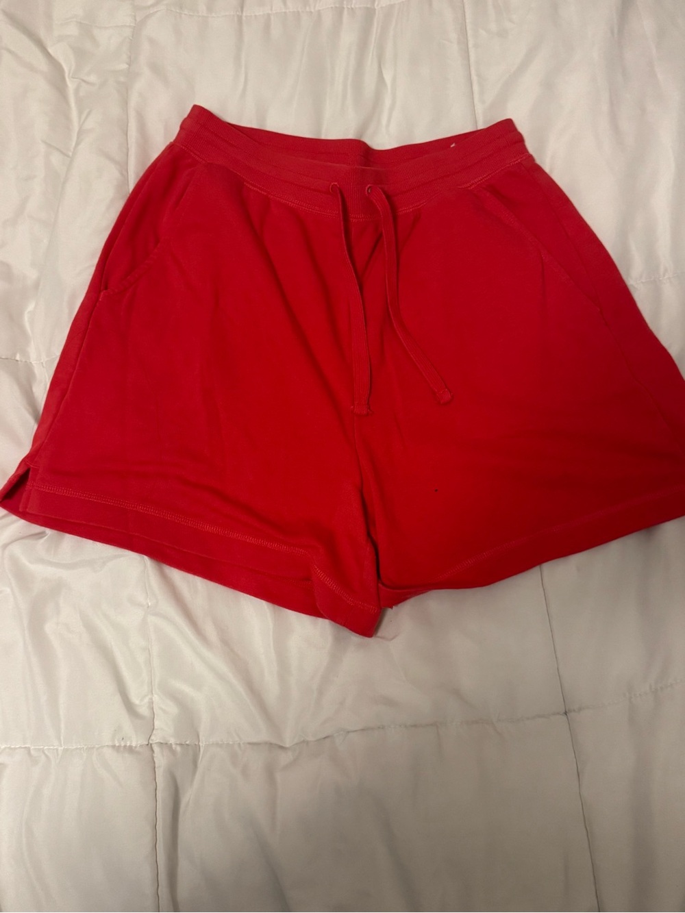 Women's Red Drawstring Lounge Shorts sz med